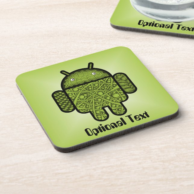 Bubbles Doodle Character for the Android™ robot Coaster (Left Side)