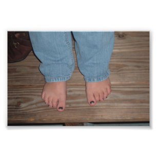 Bubbles Feet Photo Print