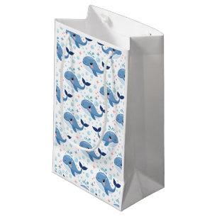 Bubbles & Fins Children's Birthday Whale Small Gift Bag