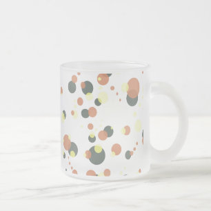Bubbles Floating Universe Frosted Glass Coffee Mug