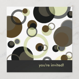 Bubbles for Birthday Party Invitation