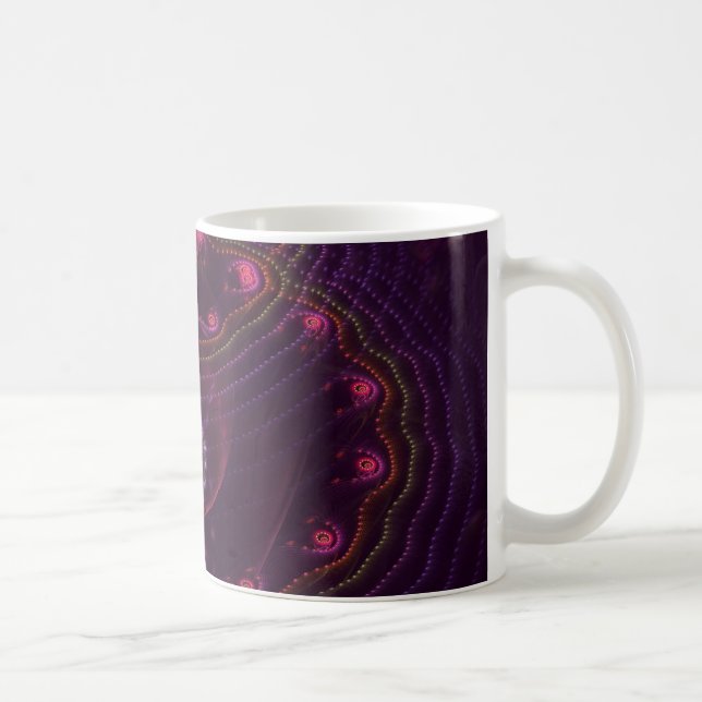 Bubbles in dark purple coffee mug (Right)