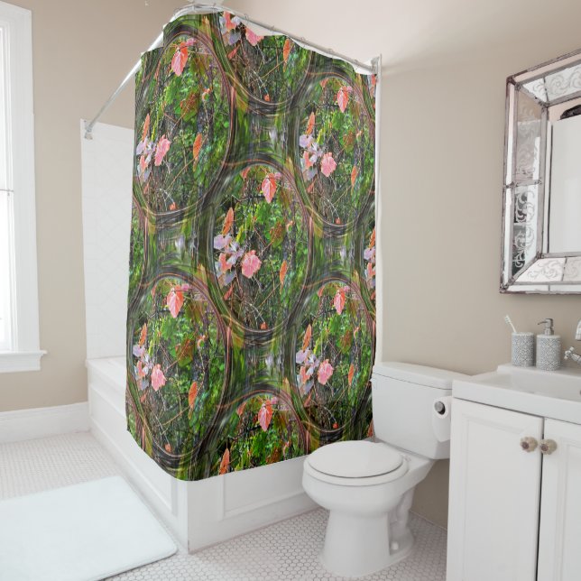 Bubbles in Fall....... Shower Curtain (In Situ)