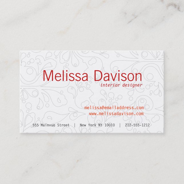 BUBBLES in GRAY Business Card (Front)