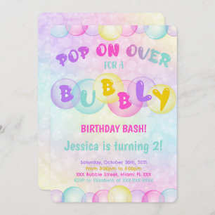 Bubbles Invitation