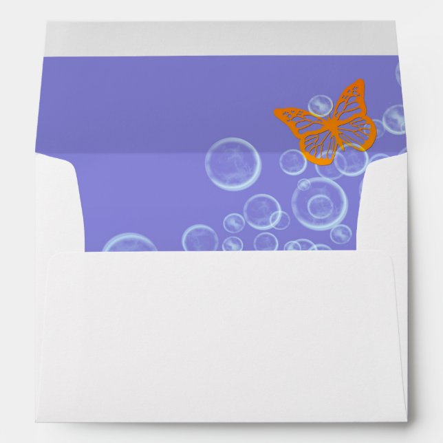 Bubbles n Butterflies Envelope (Back (Bottom))