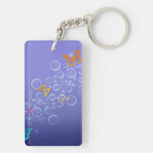 Bubbles n Butterflies Key Ring