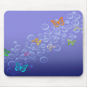 Bubbles n Butterflies Mouse Mat