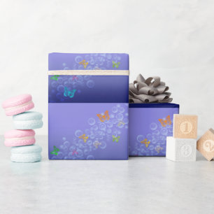 Bubbles n Butterflies Wrapping Paper