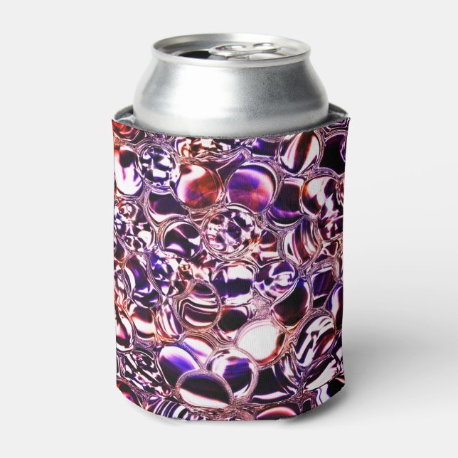Bubbles of colour glass or precious stones? can cooler (Can Front)