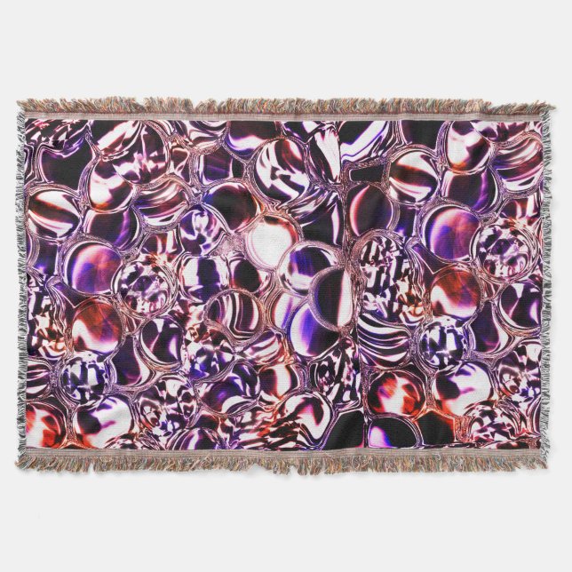 Bubbles of colour glass or precious stones? throw blanket (Front)