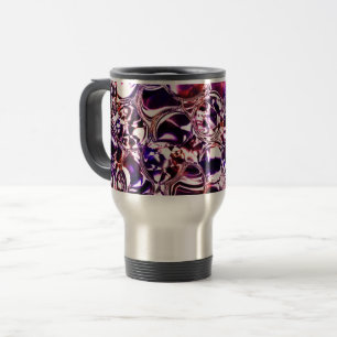 Bubbles of colour glass or precious stones? travel mug