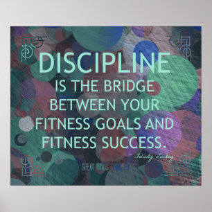 Bubbles of Fitness Discipline Poster