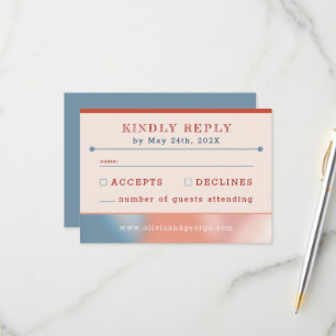 Bubbles of Love: Fairy Tale Wedding Simple RSVP Card