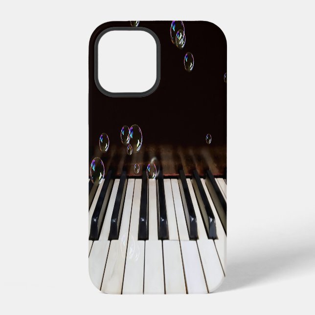 Bubbles on Piano iPhone Case (Back)