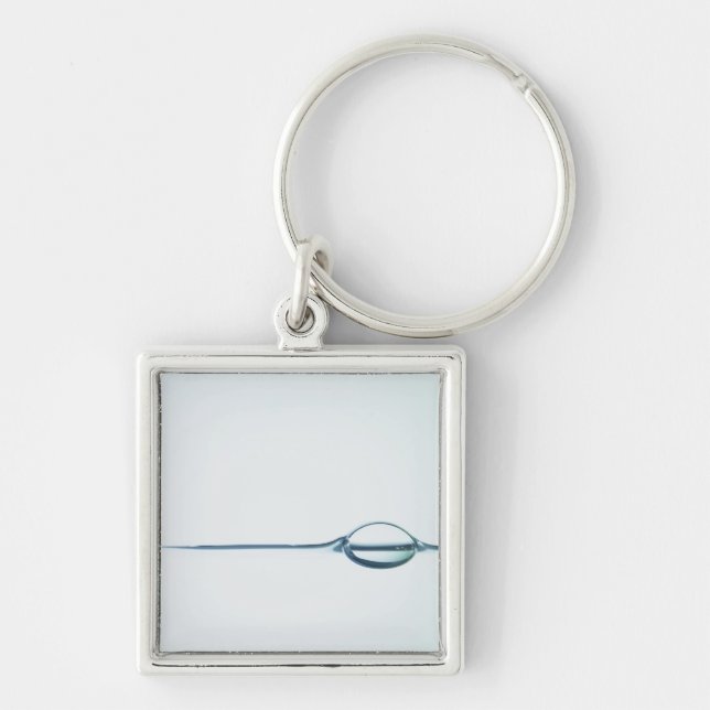 Bubbles on Water Surface Key Ring (Front)