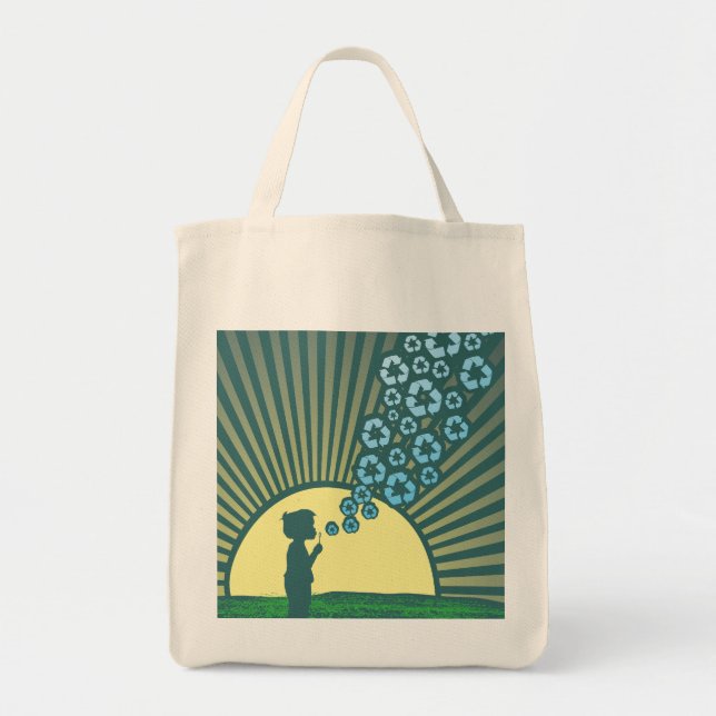 Bubbles Organic Tote bag (Front)