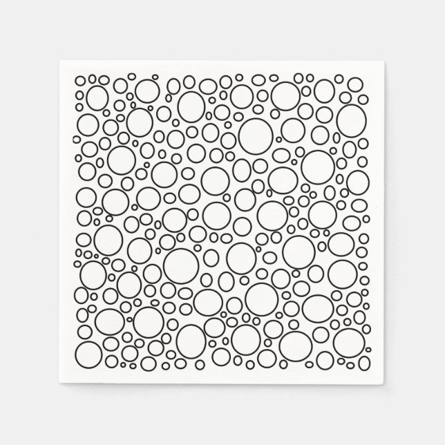 Bubbles Paper Napkins (Front)