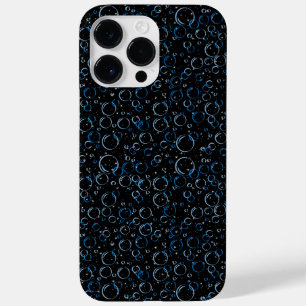 Bubbles Pattern 02.FR.b Black BG Case-Mate iPhone 14 Pro Max Case