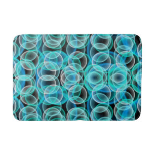 Bubbles pattern bath mat