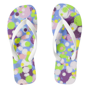 Bubbles pattern flip flops