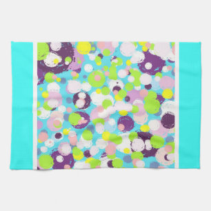 Bubbles pattern tea towel