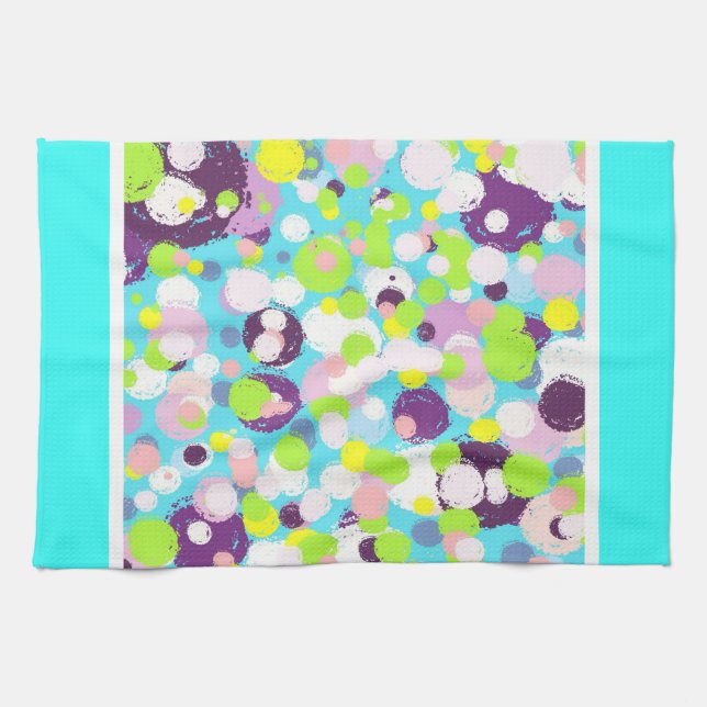 Bubbles pattern tea towel (Horizontal)