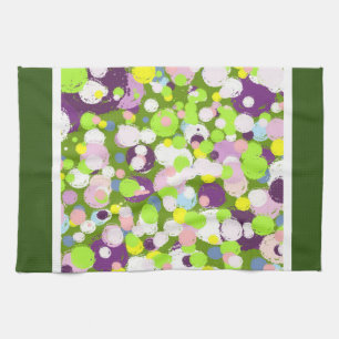 Bubbles pattern tea towel