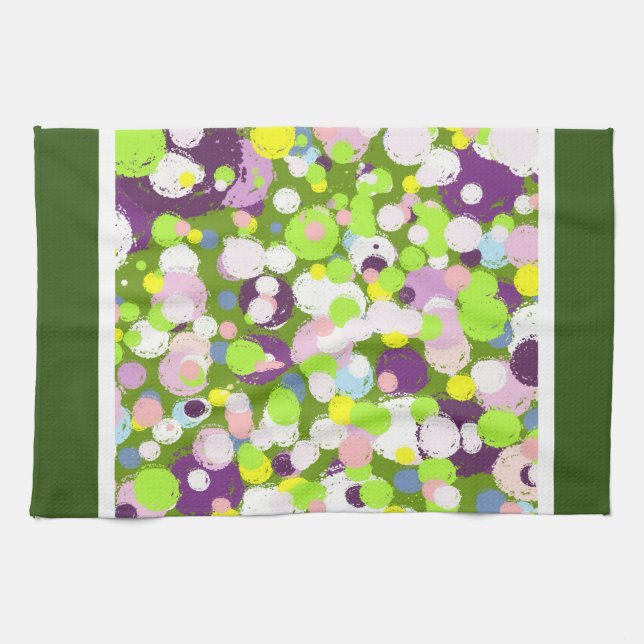 Bubbles pattern tea towel (Horizontal)