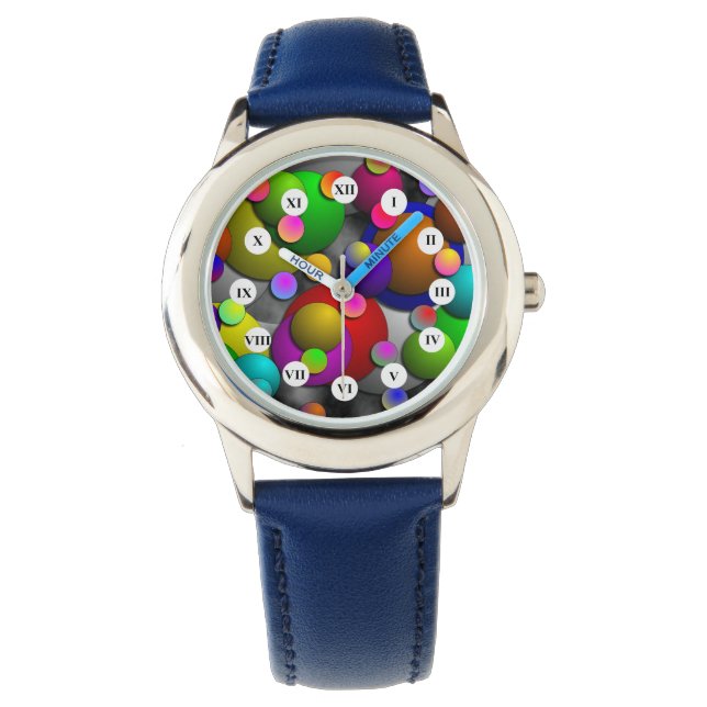 Bubbles (R Face) by Kenneth Yoncich Watch (Front)