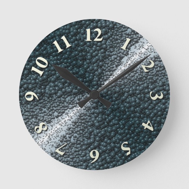 Bubbles Round Clock (Front)