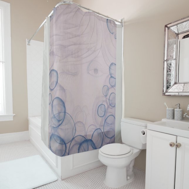 BUBBLES shower curtain | m3galleryStudio (In Situ)