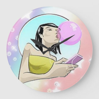Bubbles & Stars Wall Clock