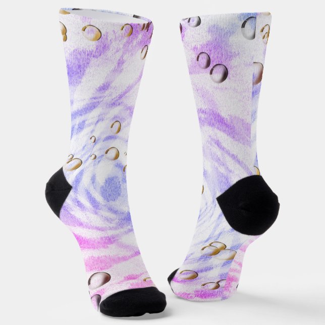 Bubbles Swirls Socks (Angled)