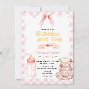 Bubbles & Tea for the Mommy-to-Be invitation