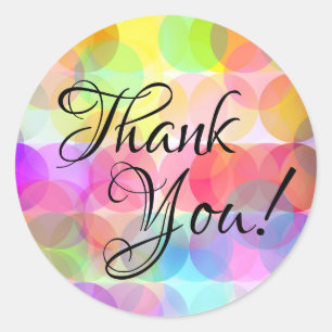 Bubbles - Thank You Stickers