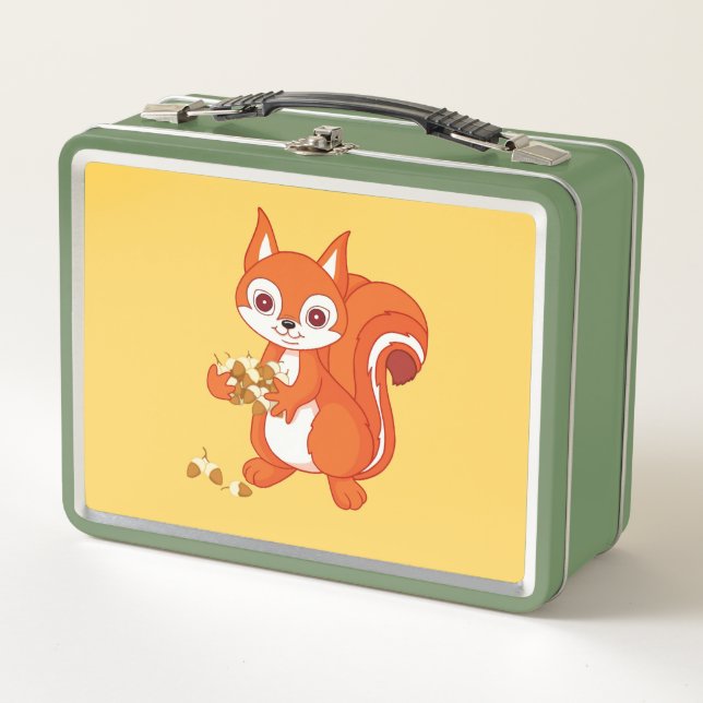 Bubbles the Helpful Squirrel Metal Lunch Box (Front)