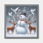 Bubbles the Snowman Magnet