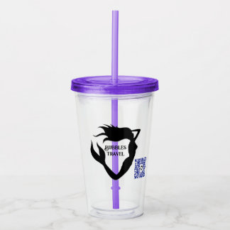 Bubbles Travel Acrylic Tumbler