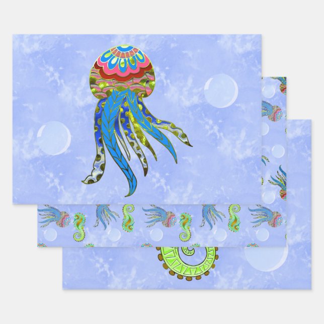 Bubbles Wrapping Paper Sheet (Set)