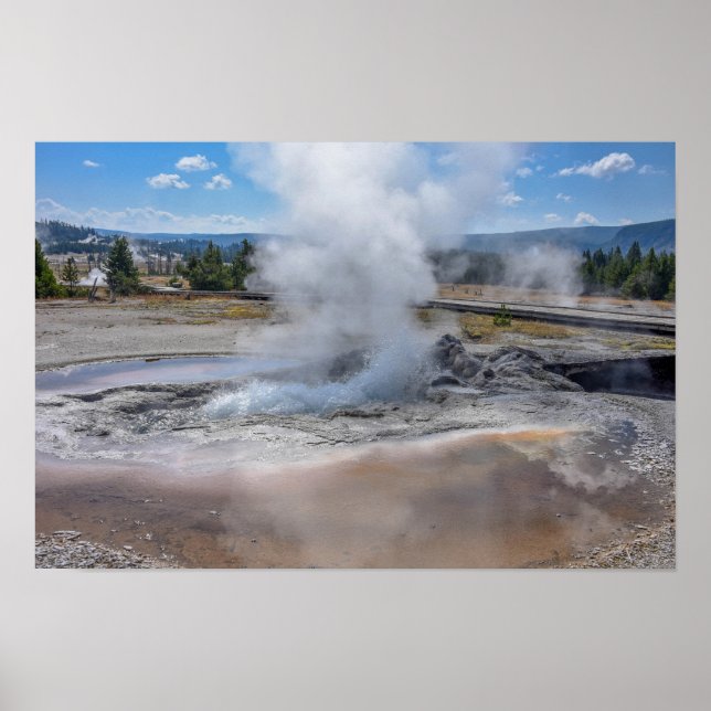Bubbling Avoca Spring, Biscuit Basin, Yellowstone  Poster (Front)