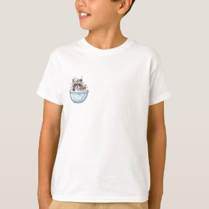 Bubbling Bath Time Racoon Kids T-Shirt