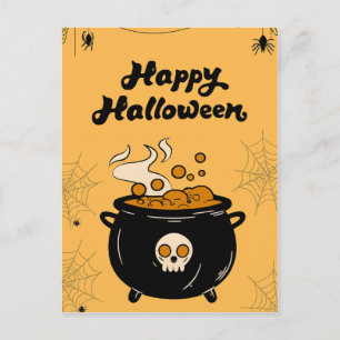 Bubbling Cauldron Halloween Card – Spooky Eyeballs