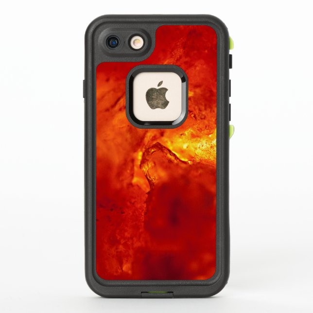 Bubbling Red Hot Lava LifeProof iPhone Case (Back)
