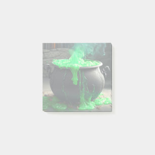 Bubbling Witch's Cauldron Halloween Post-it Notes