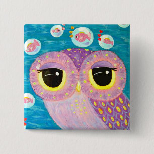 Bubbling With Love 15 Cm Square Badge