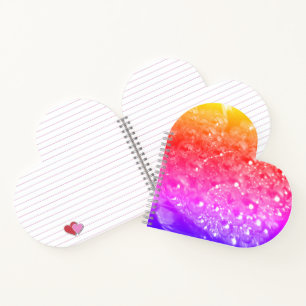 Bubbly And Colourful Heart Notebook