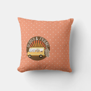 bubbly and friends-take a trip cushion