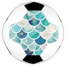 Bubbly Aqua turquoise marble mermaid fish scales