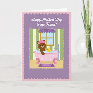 Bubbly Bear Mothers Day Card